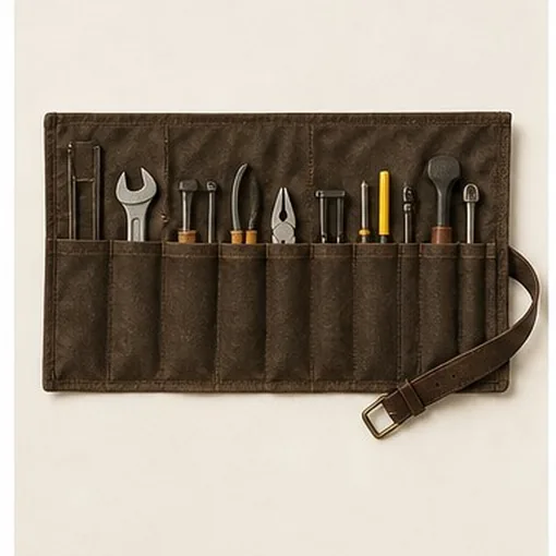 Tool Roll, 8 Pocket — Charcoal
