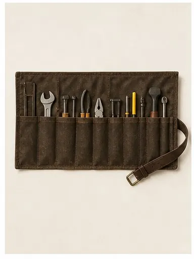 Tool Roll, 8 Pocket — Charcoal